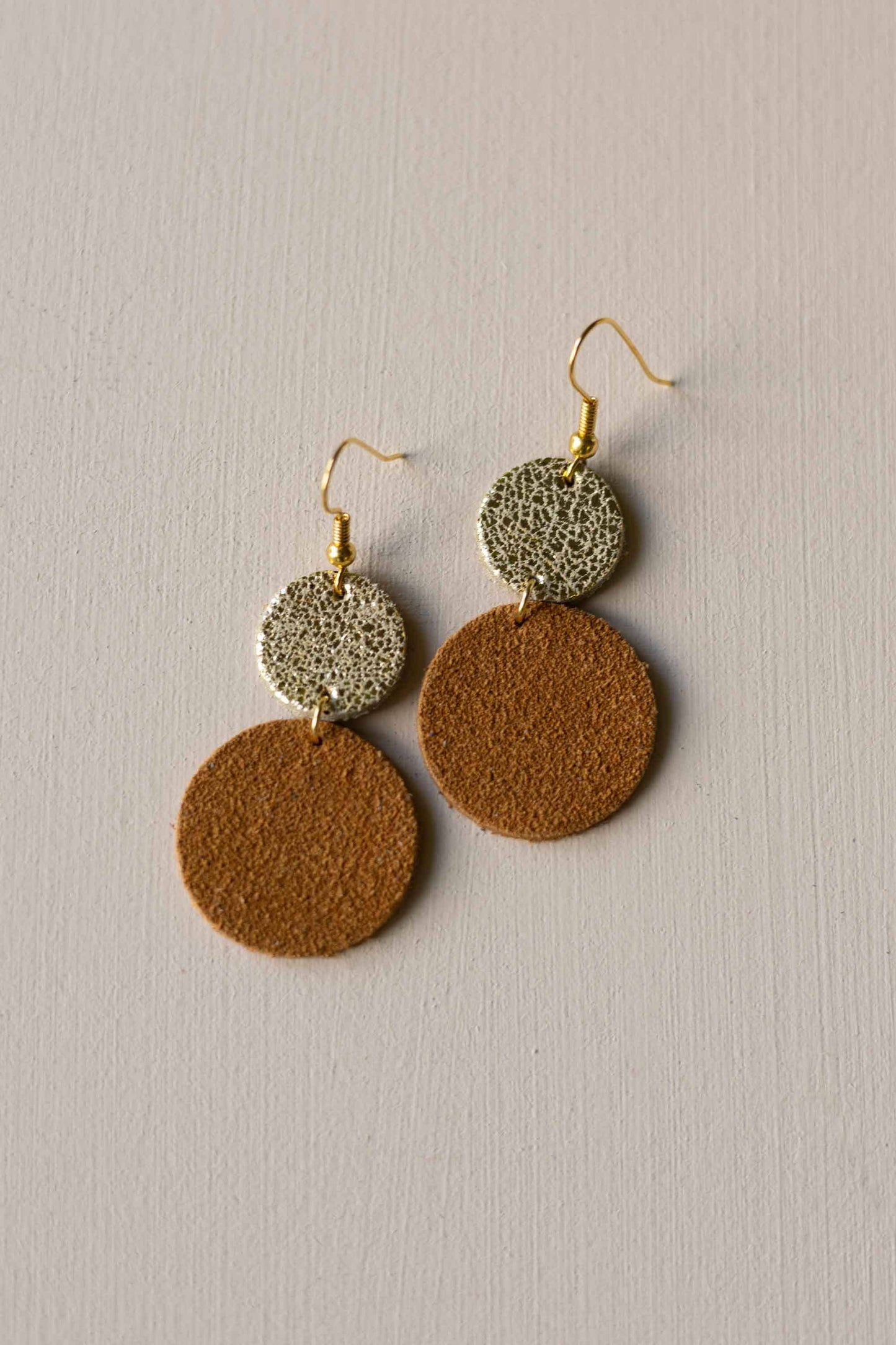 Lucy Dangle Earrings Suede