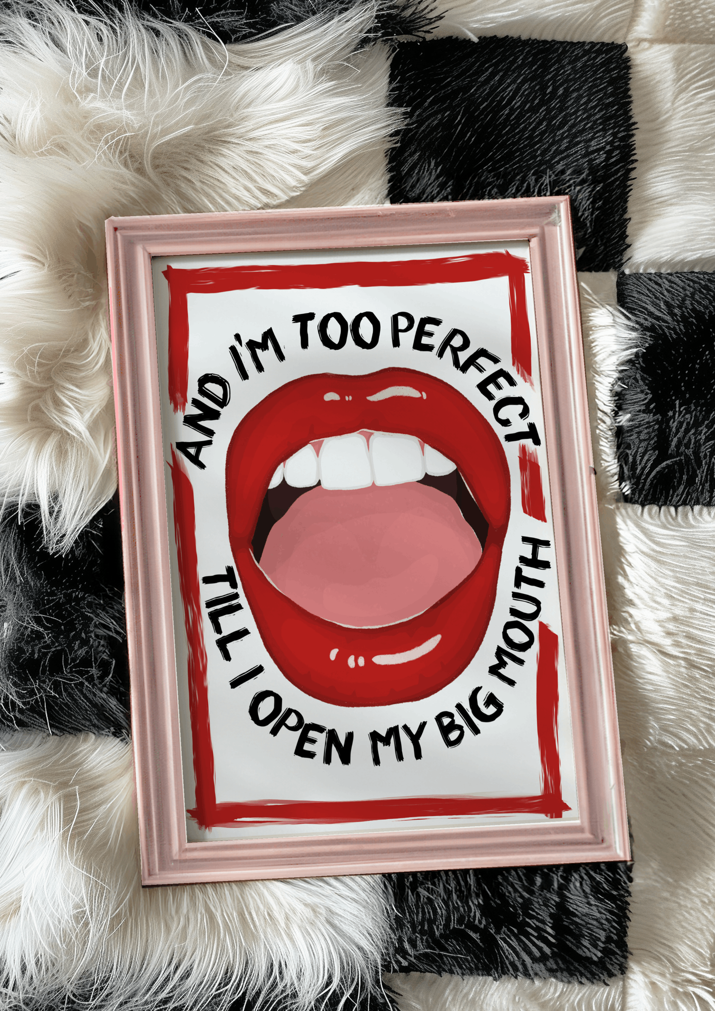 Till I Open My Big Mouth - Lola Young Messy Inspired Print