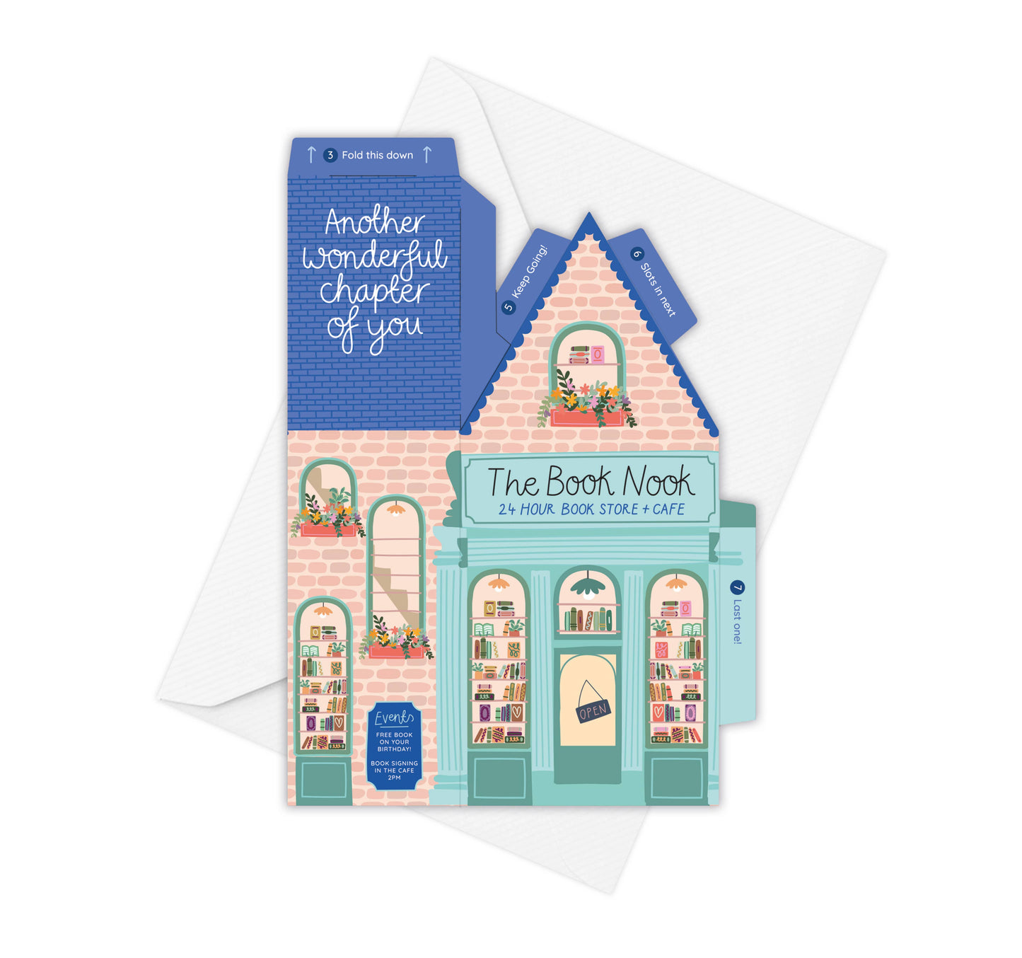 Book Nook Birthday Card – 3D Slot Together Card