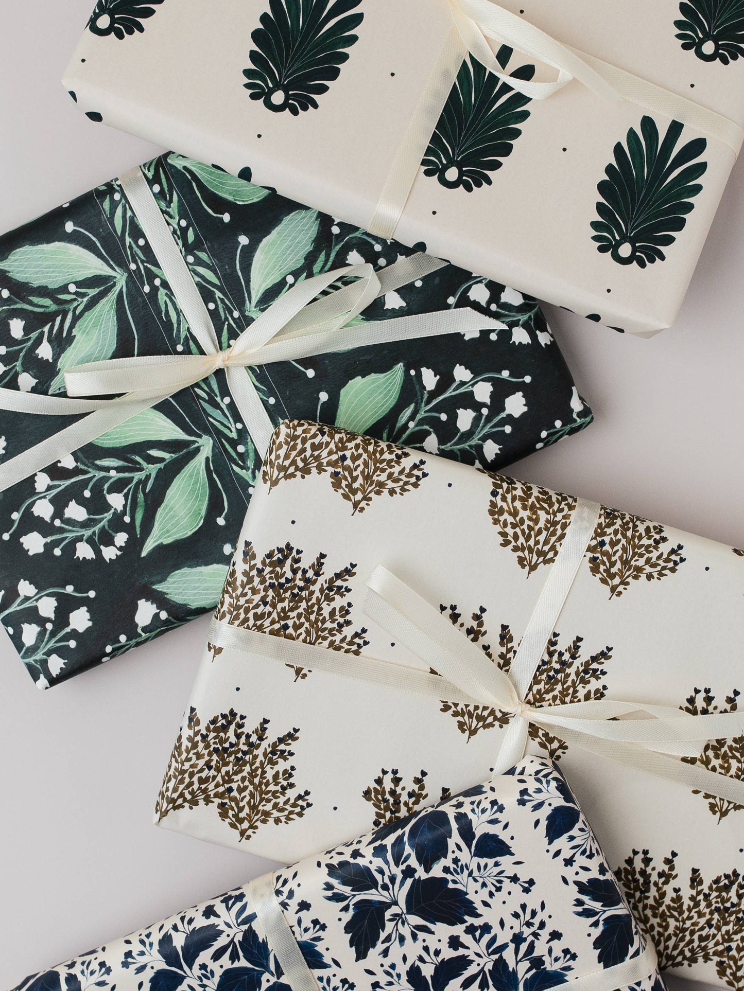 WILDFLOWERS BOTANICAL LUXURY GIFT WRAP PAPERS