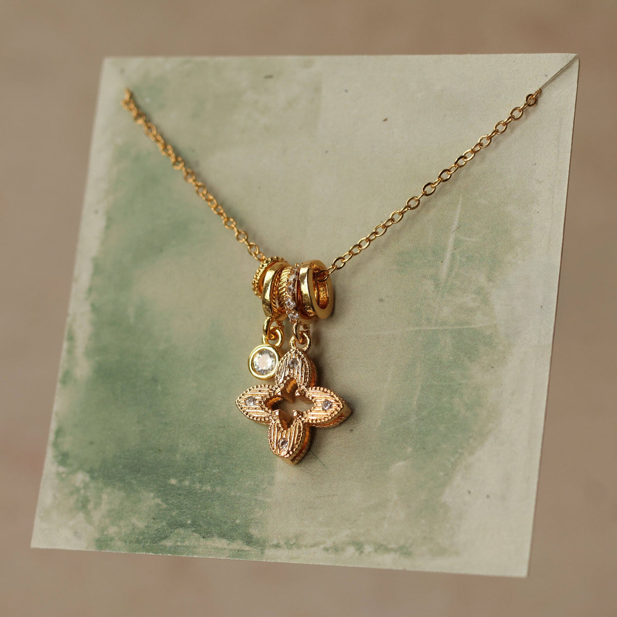 Clover Good Luck Charm Necklace