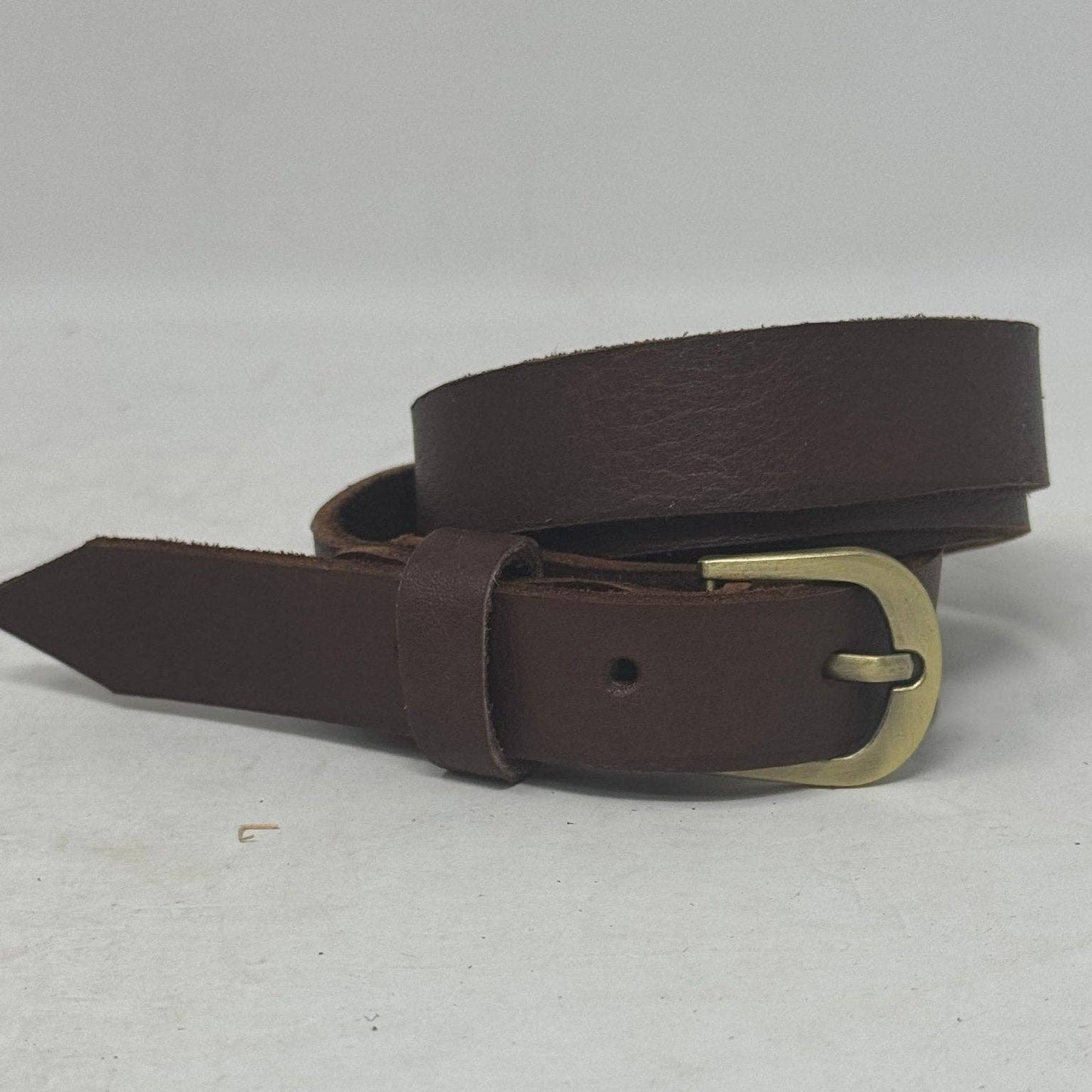 Handmade Skinny Leather Belt – Ethically Crafted (2 cm Width)