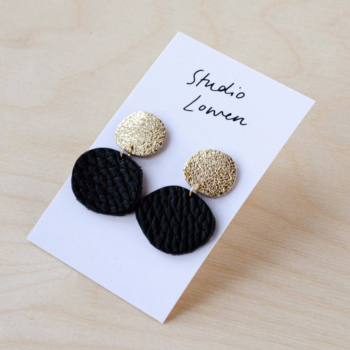 Bili Pop Leather Earrings