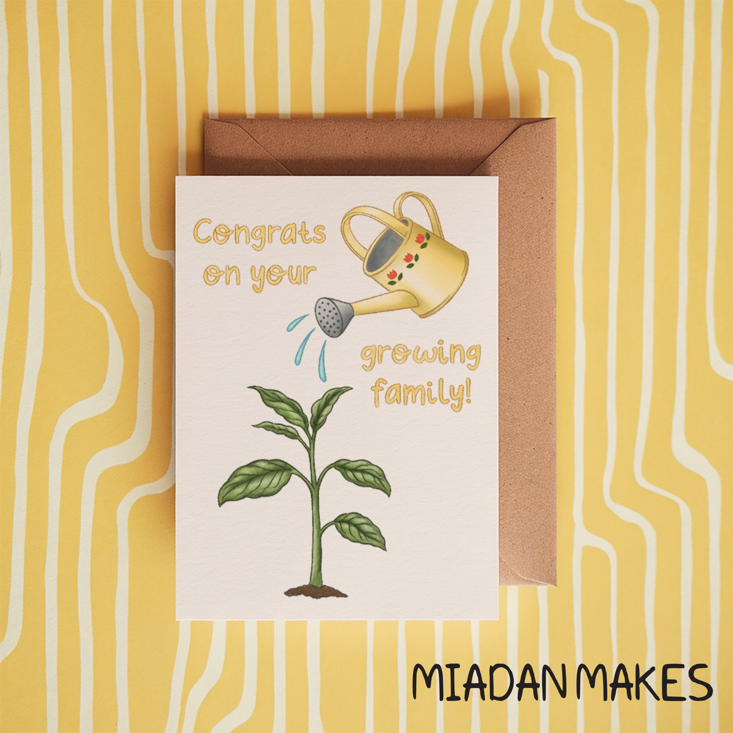 Congrats on your growing family 5x7/A6 card - Collab X MM
