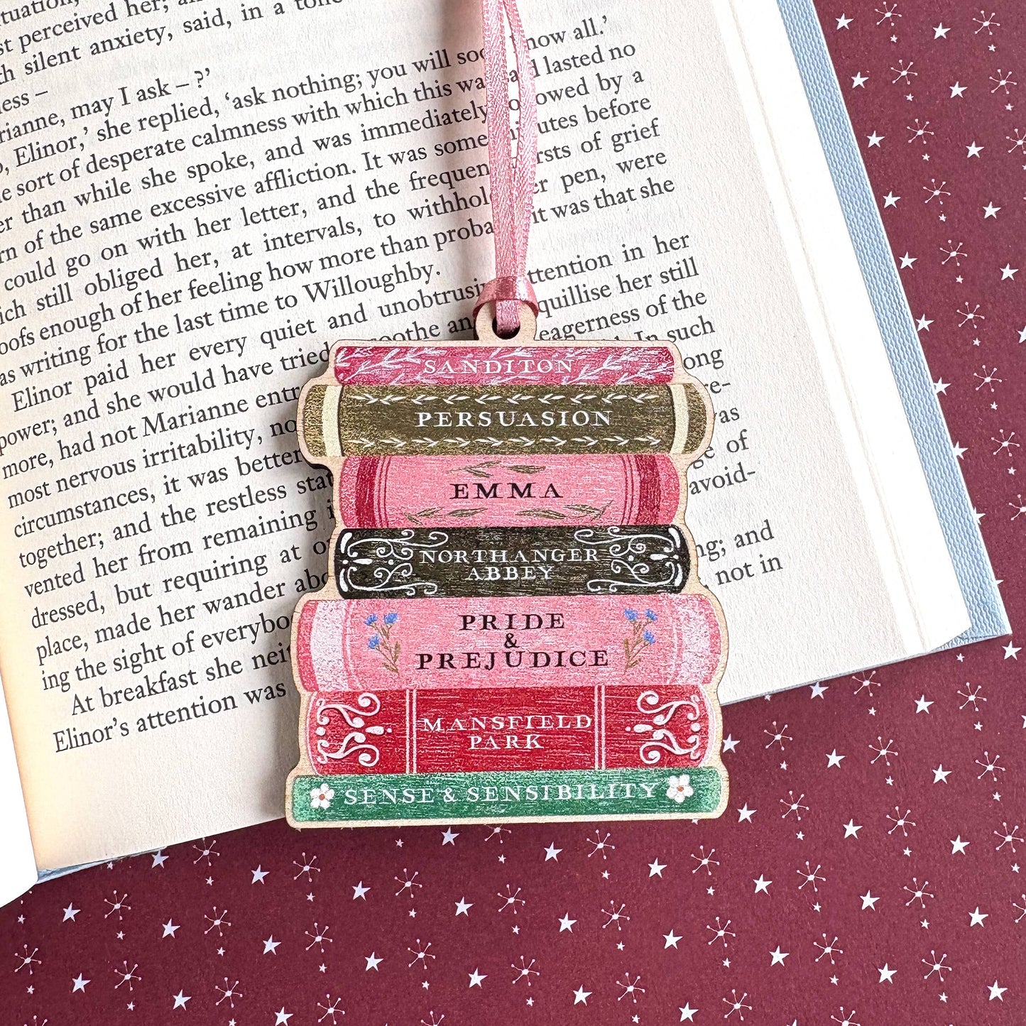 Jane Austen Book Stack Decoration