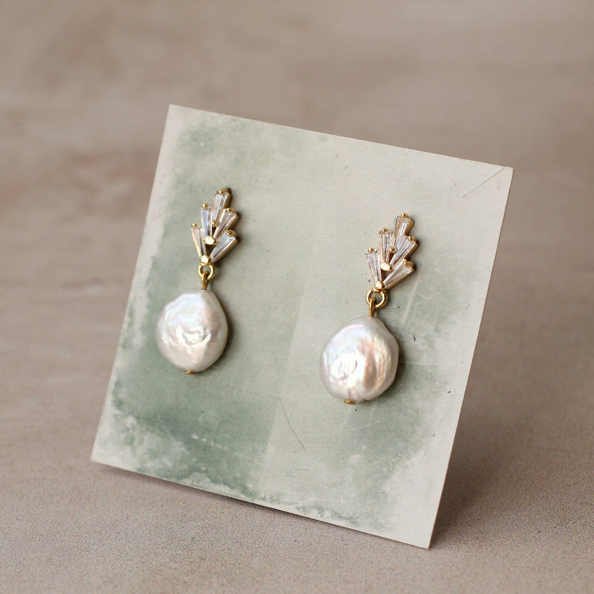Art Deco Freshwater Pearl Earrings