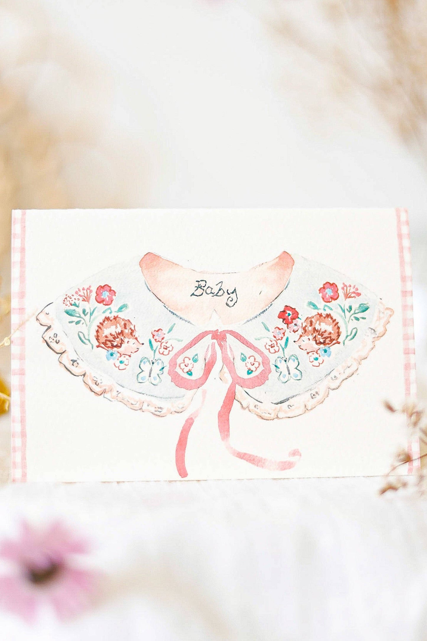 Sweet baby collar - baby card
