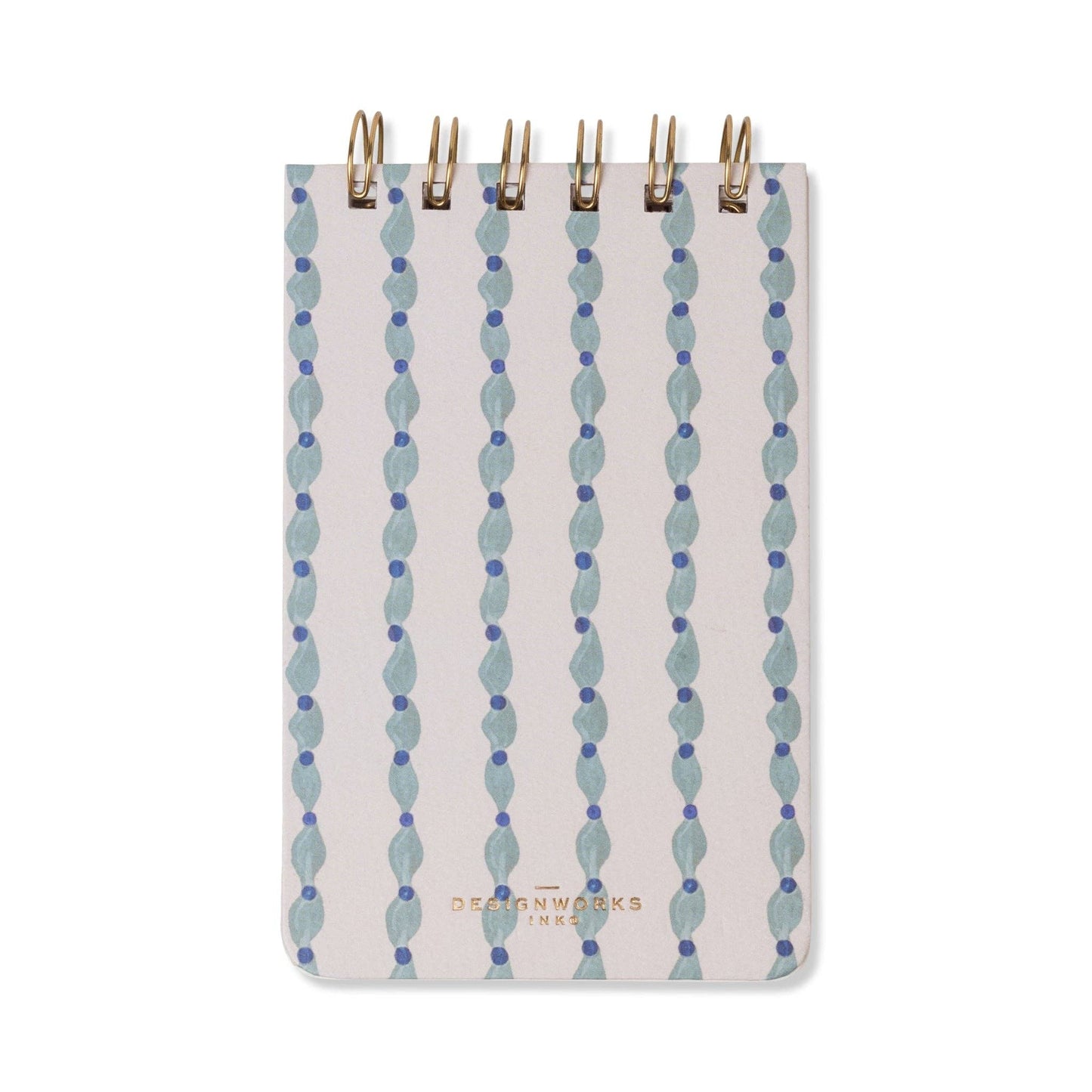 DesignWorks Ink Tulip Twin Wire Notepad - Wavy Blue
