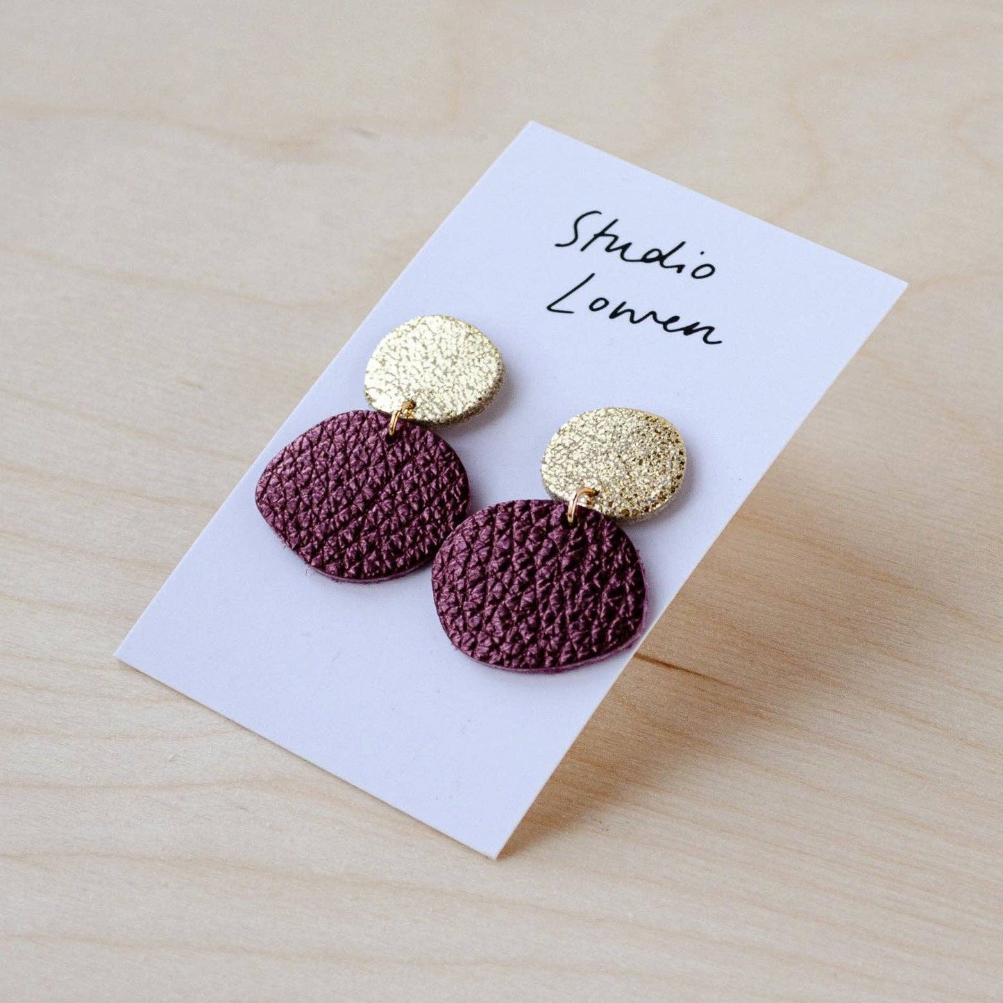 Bili Pop Leather Earrings