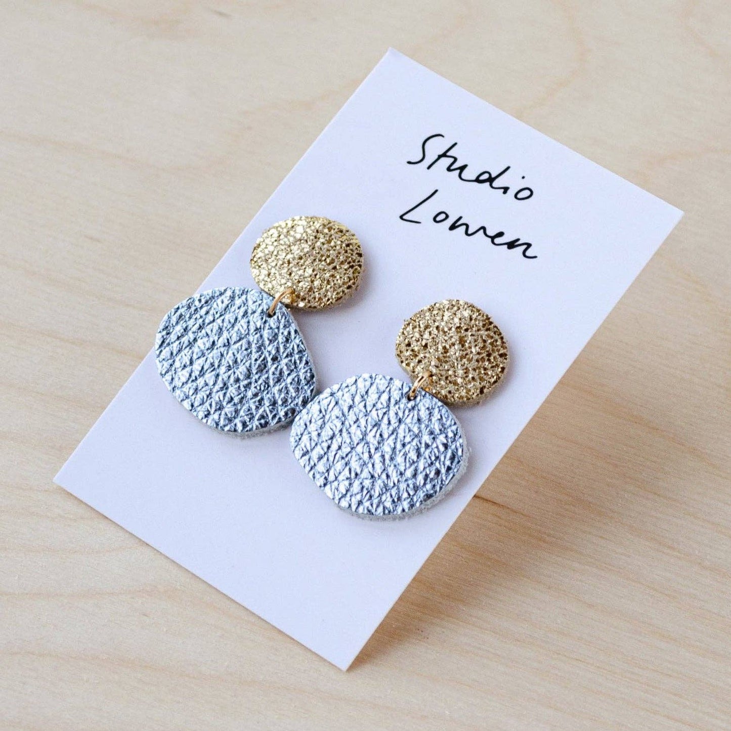 Bili Pop Leather Earrings