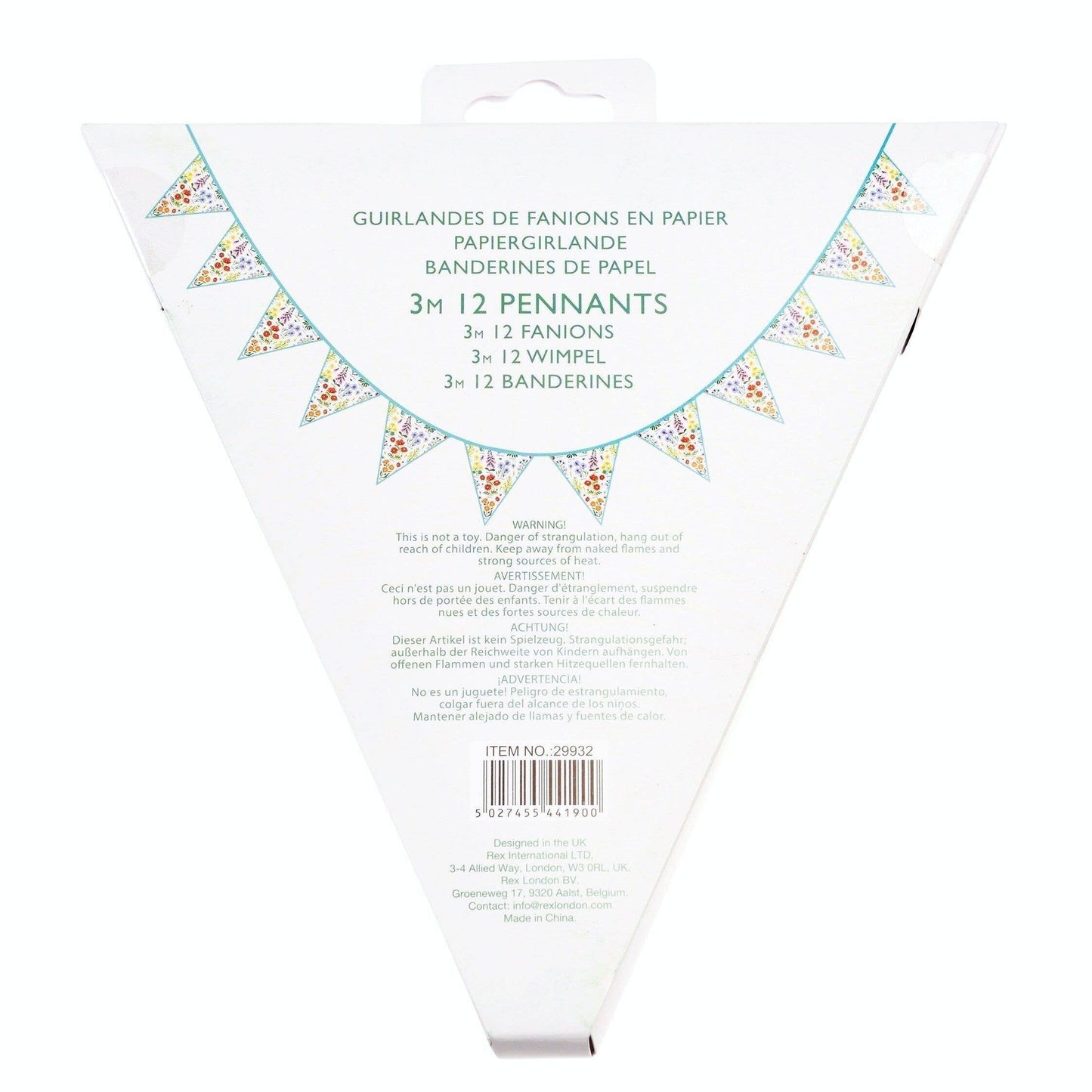 Paper Bunting - Wild Flowers