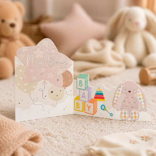 3D New Baby Greeting Card