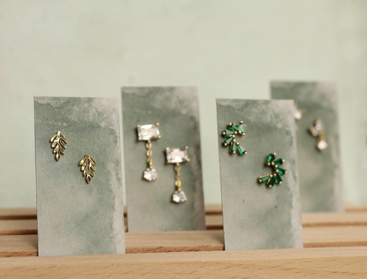 Sterling Silver Arch Stud Earrings