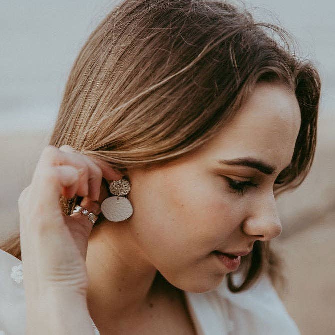 Bili Pop Leather Earrings