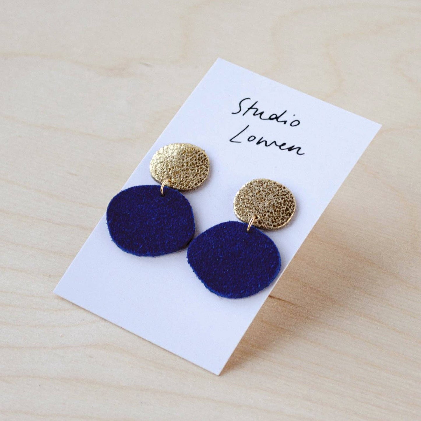 Bili Pop Earrings Suede