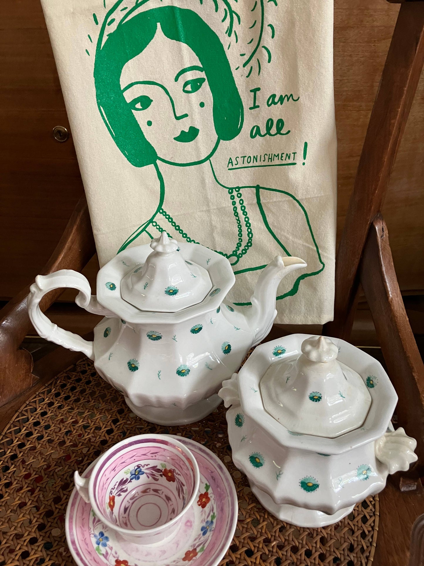 Torchon 100% coton - Jane Austen Je suis tout étonnement