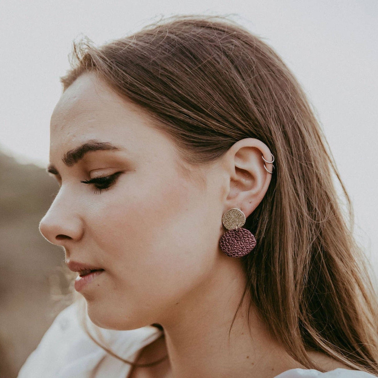 Bili Pop Leather Earrings