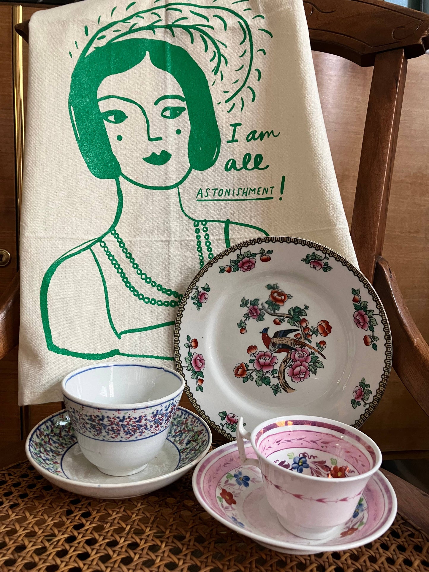 Torchon 100% coton - Jane Austen Je suis tout étonnement