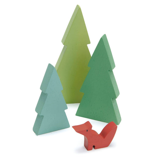 Fir Tops Wooden Train Accessory Toy Set
