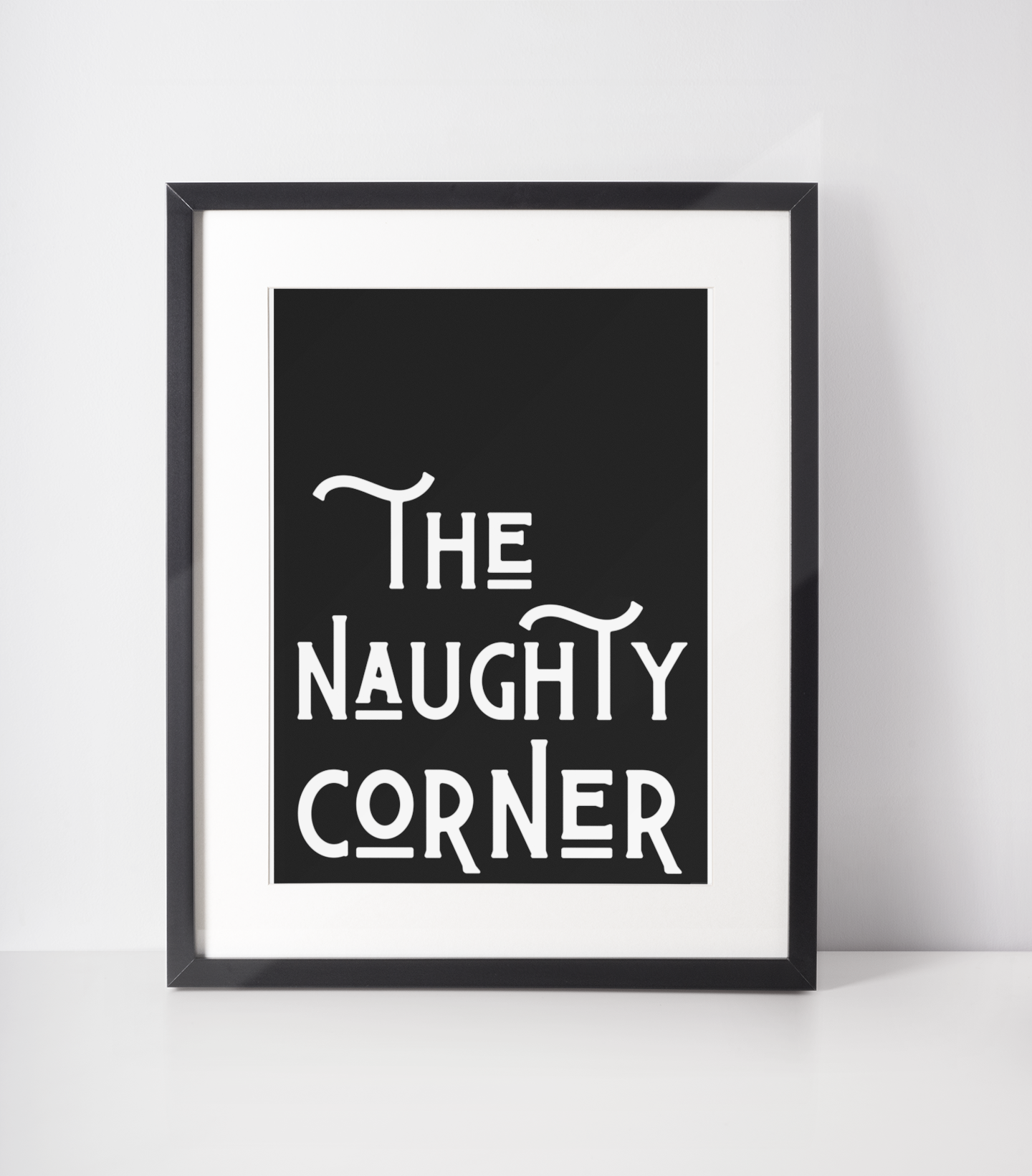 The naughty corner print