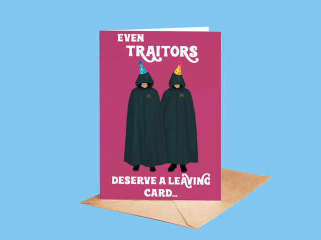 The Traitors Leaving Card