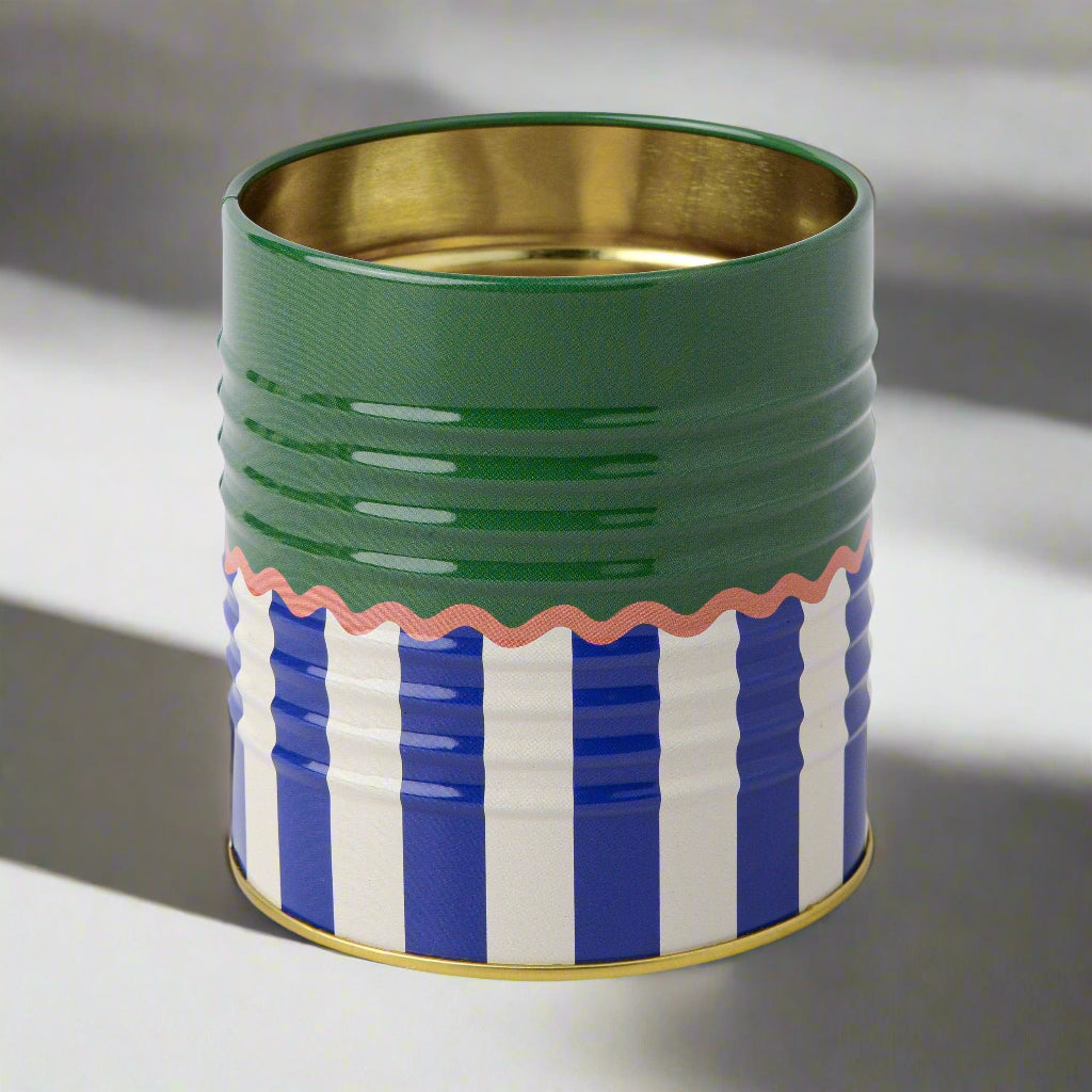 Striped Storage Tin