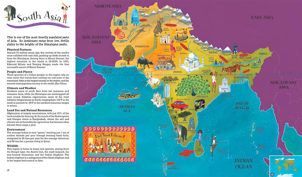 Barefoot Books World Atlas - Children's Book