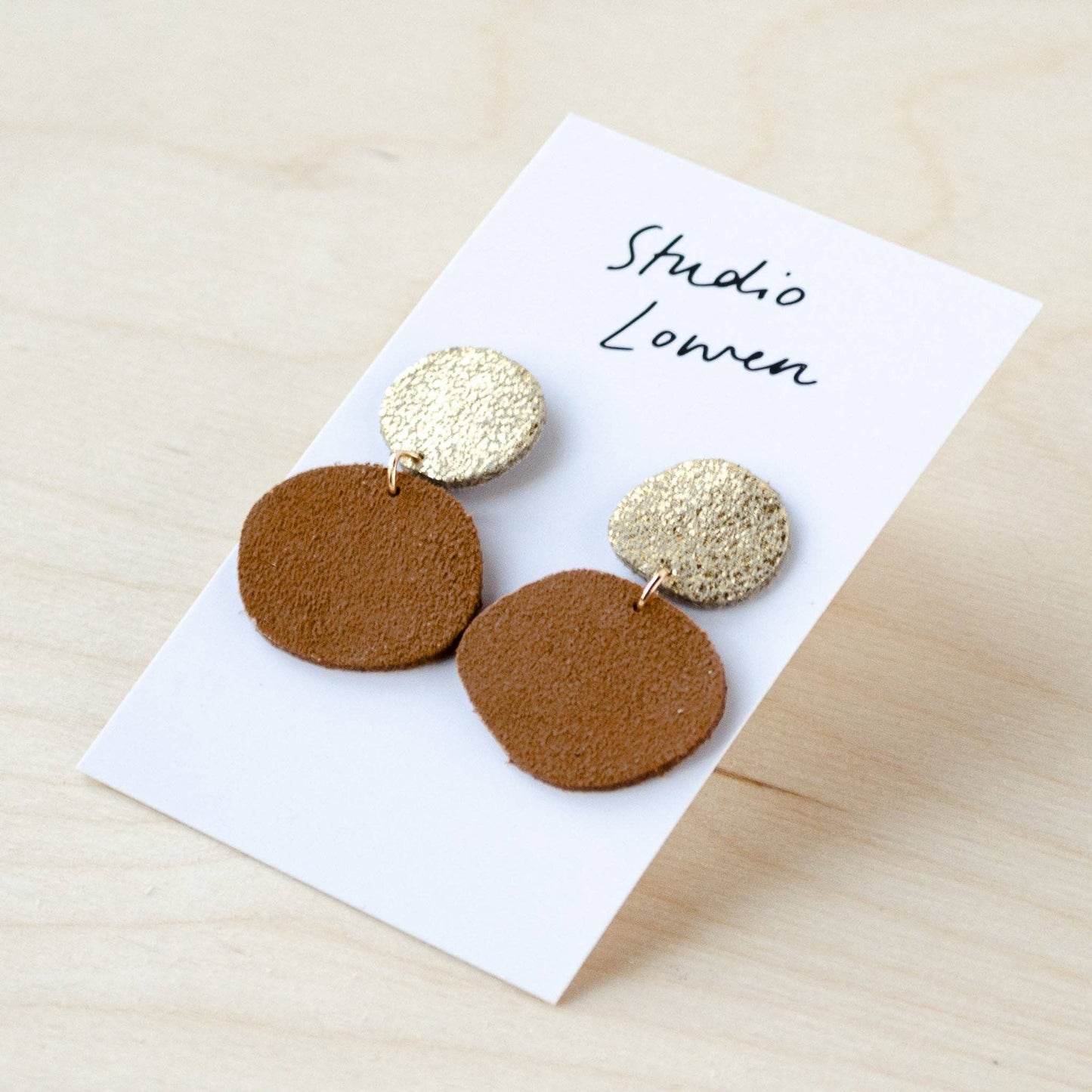 Bili Pop Earrings Suede