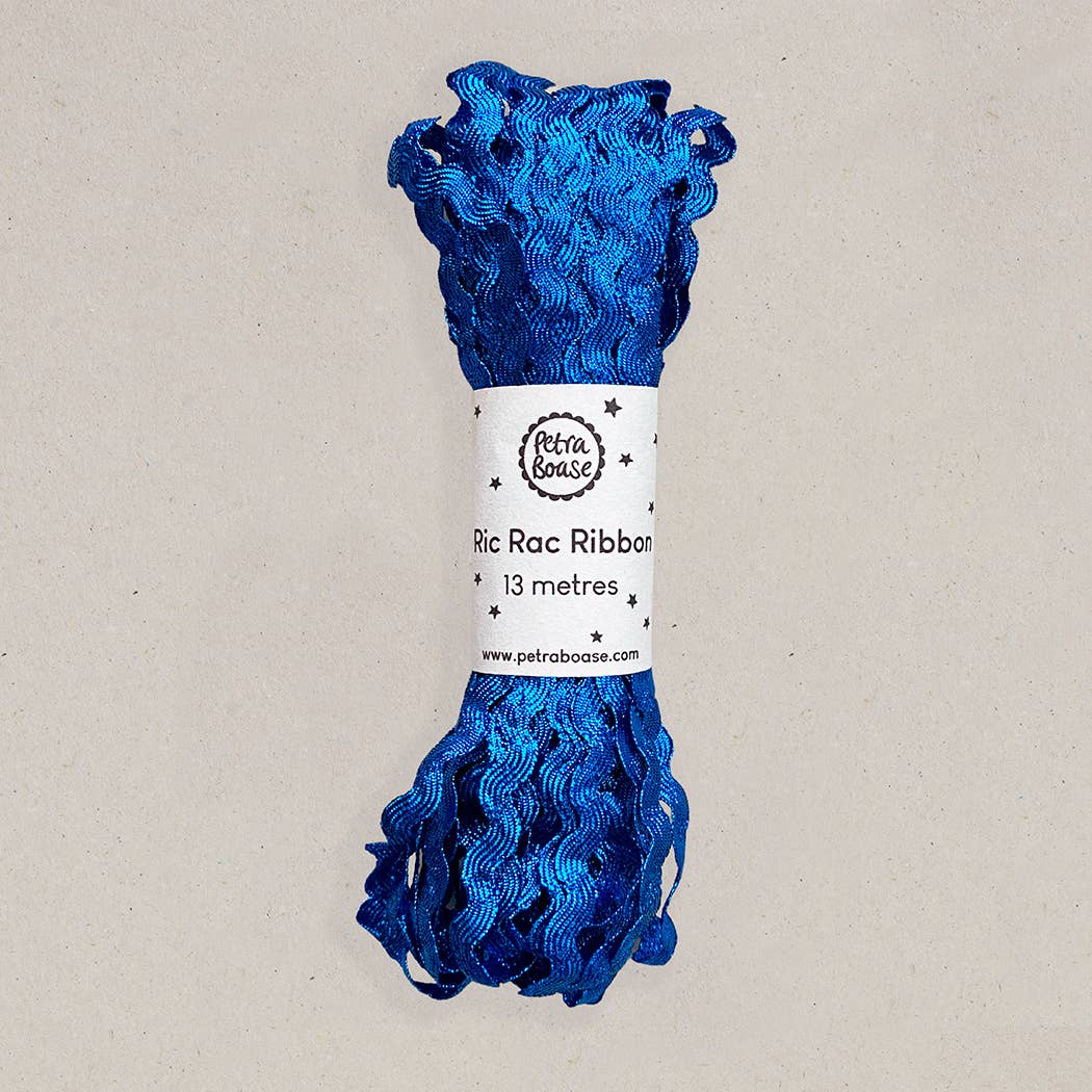 Ric Rac Ribbon 13m (Pack of 6) - Blue Sapphire