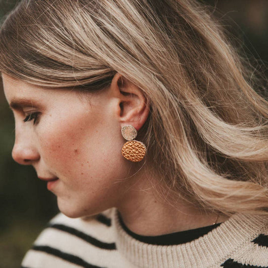 Bili Pop Leather Earrings