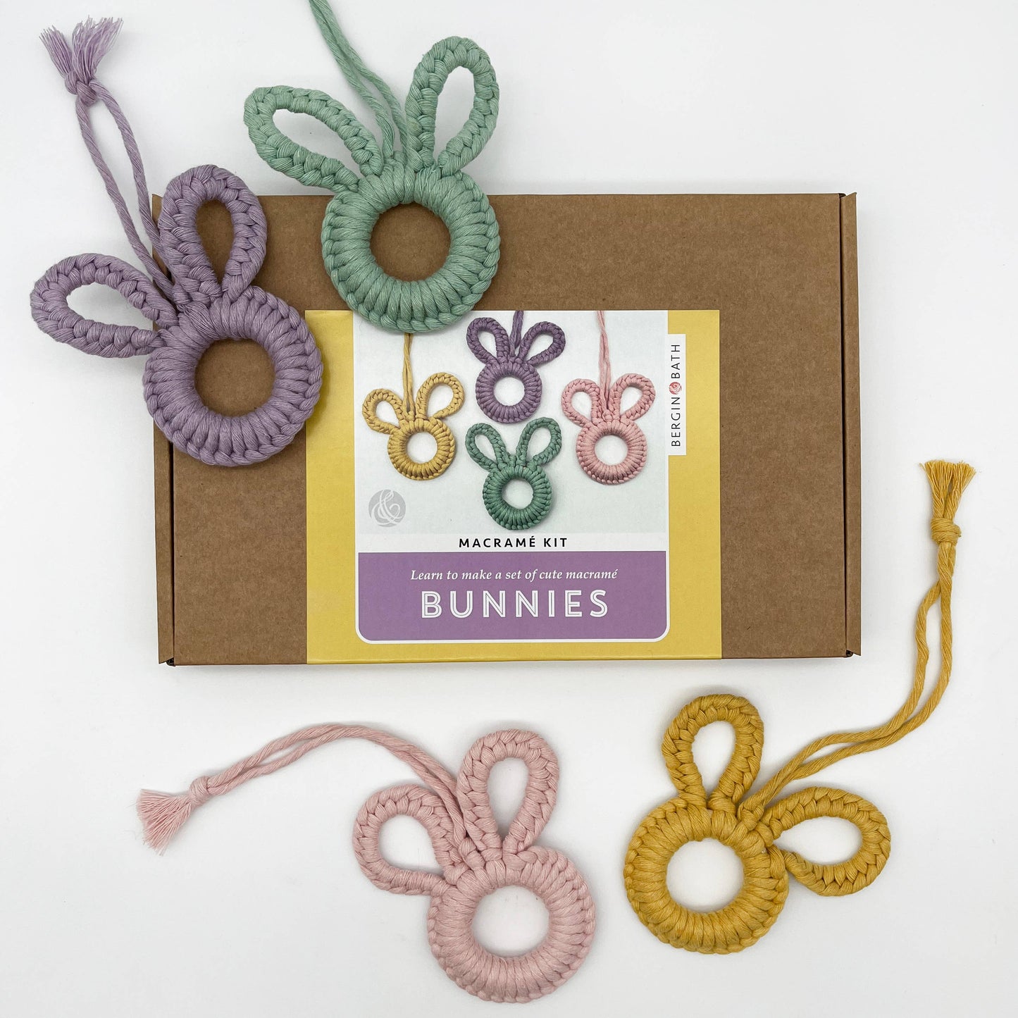 Macrame Kit, Easter Bunnies