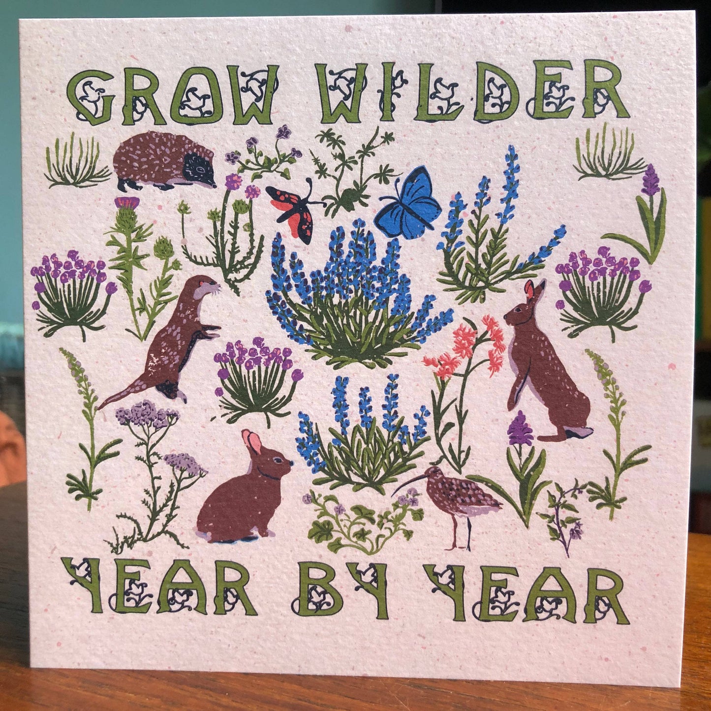 Birthday Card Grow Wilder Year by Year Meadow