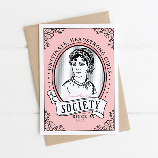 Société des filles obstinées et têtues - Carte Orgueil et préjugés
