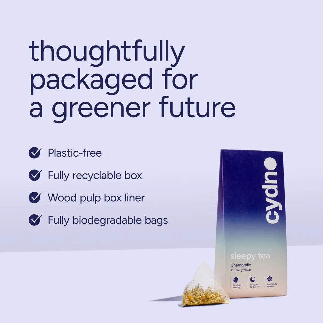 Sleepy Tea | Chamomile Tea Bags | Plastic-Free Pyramid Bags