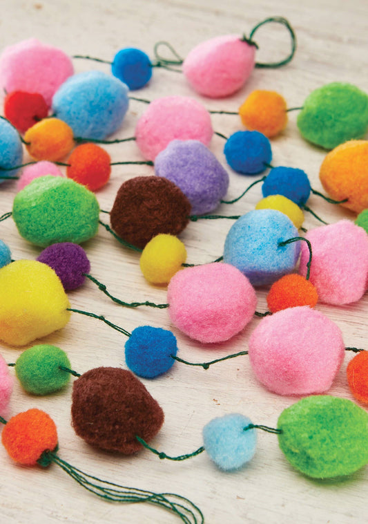 Decorative String/garland of Pom Poms
