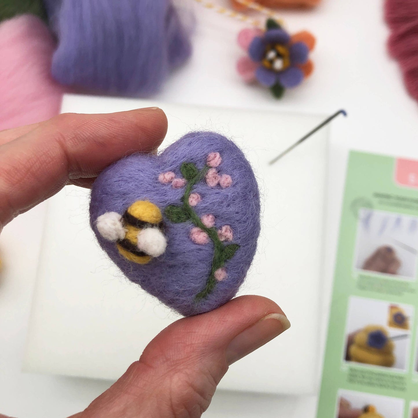 Needle Felting Kit - Springtime. A Pretty Craft for Easter