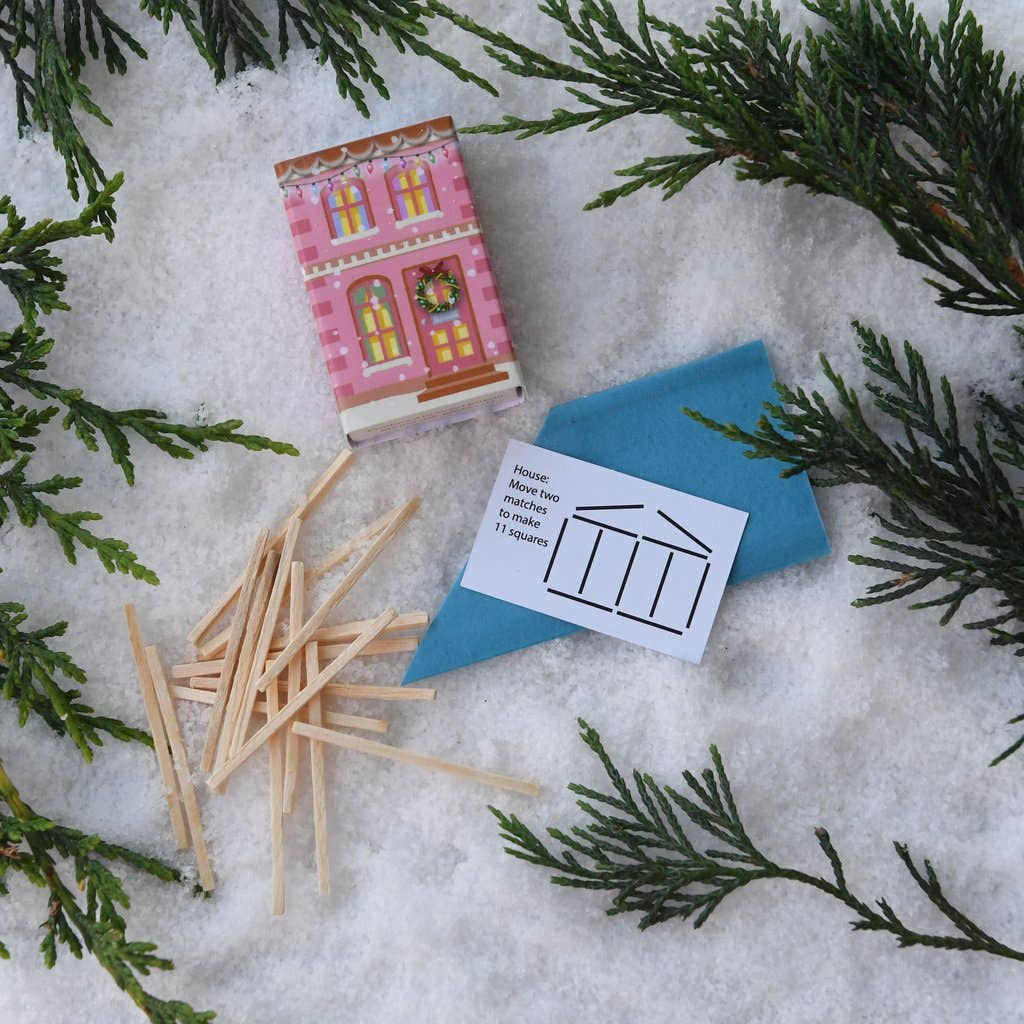 Festive Village Set Of Six Alternative Crackers