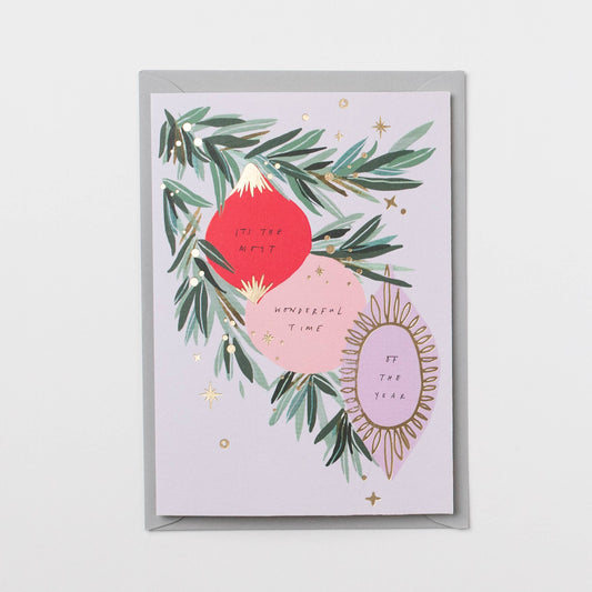 It's The Most Wonderful Time Of Year Christmas Holiday Card