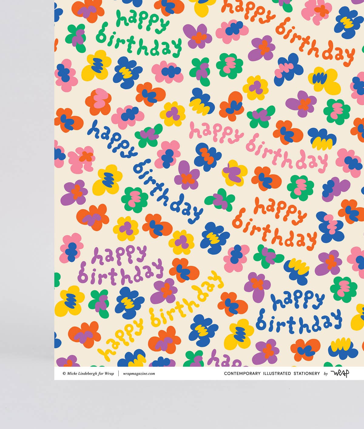 Happy Birthday Burst Gift Wrap