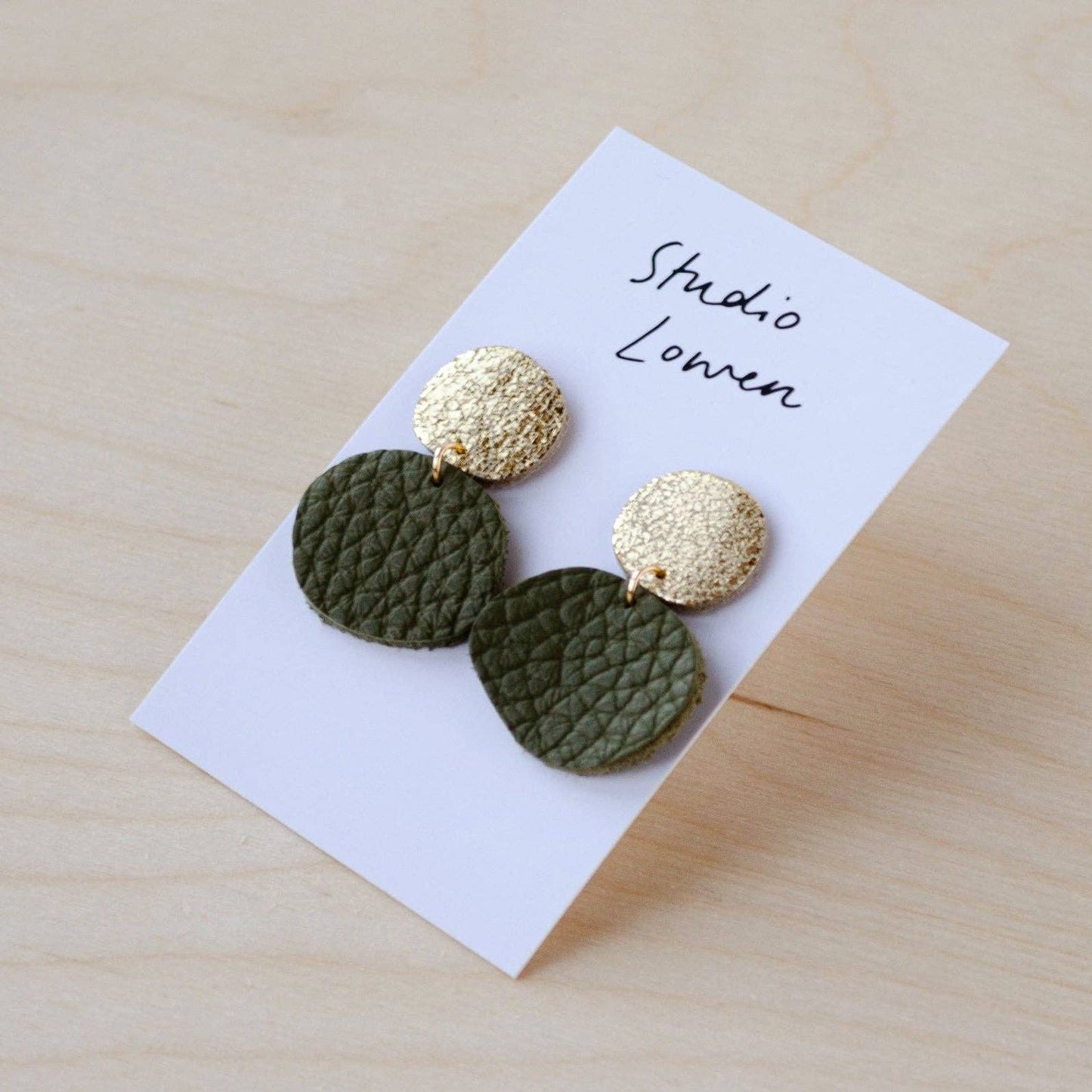 Bili Pop Leather Earrings