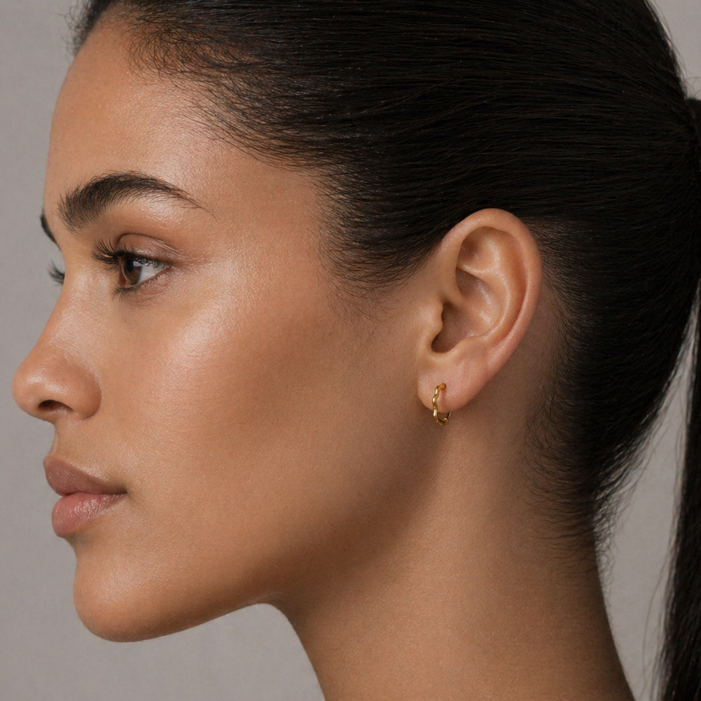 Tiny Gold Hoop Earrings