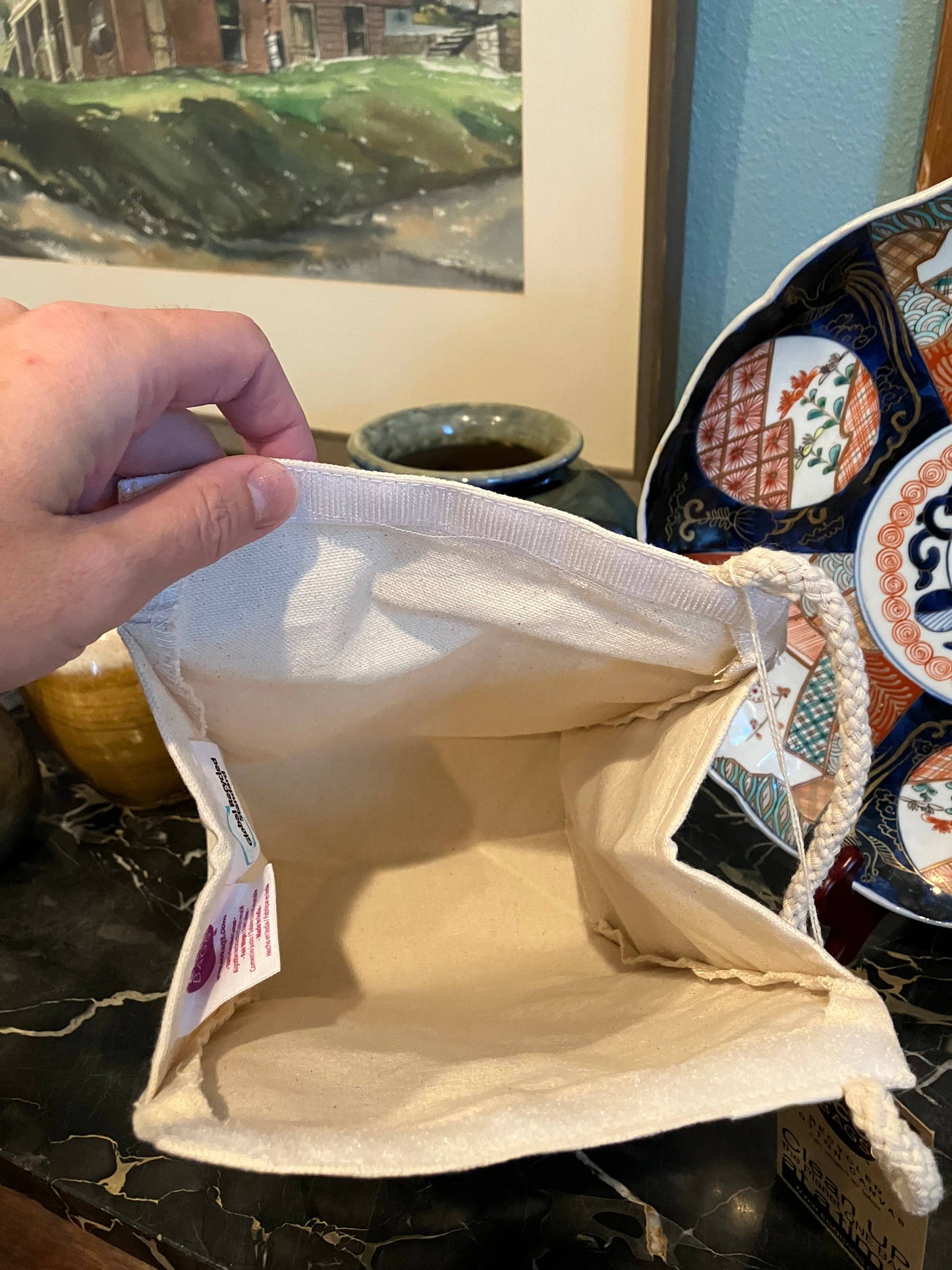 Sac à lunch en toile recyclée - Je n'envoie aucun compliment