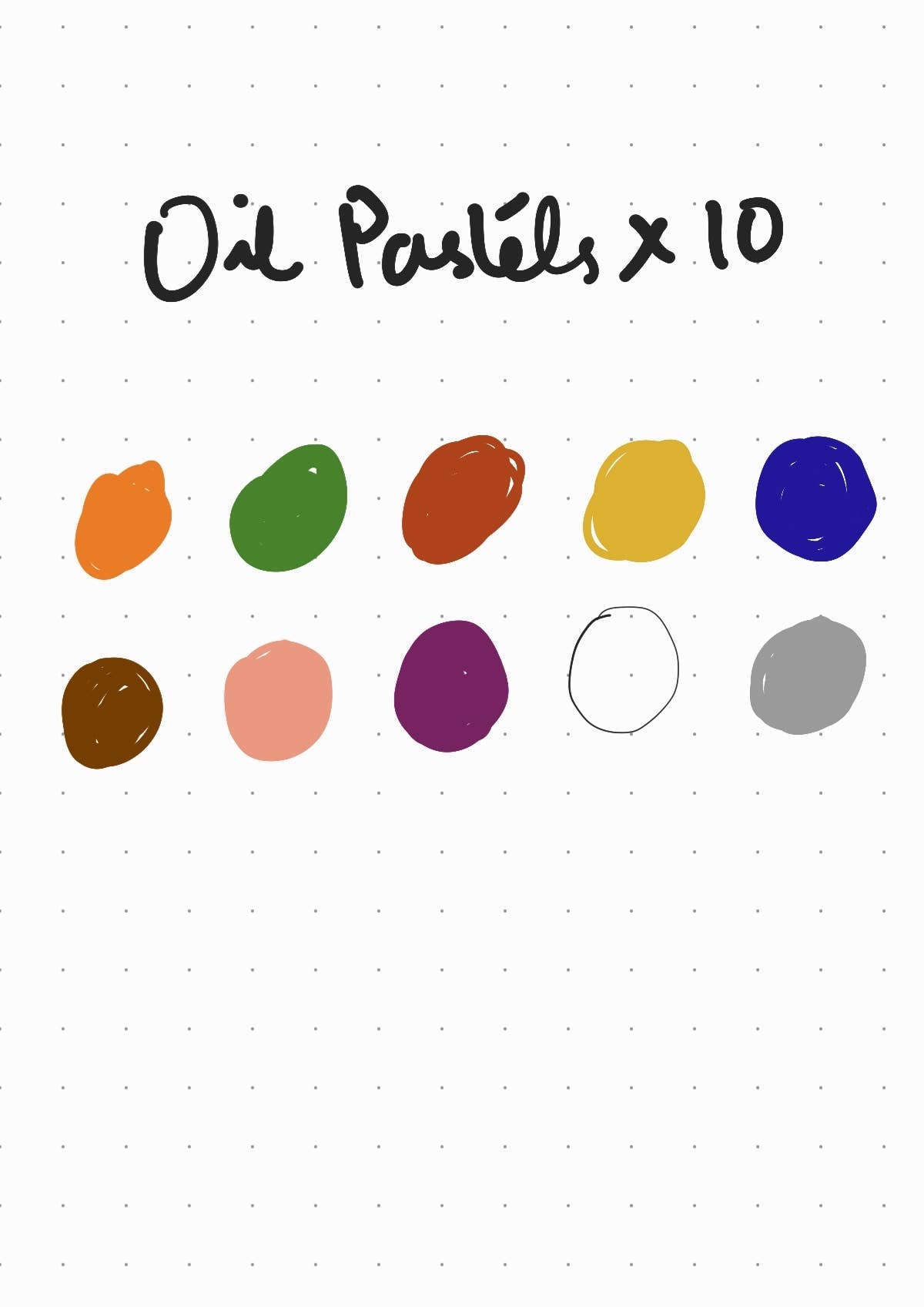 All Natural & Hand Poured Beeswax Oil Pastels in a Roll