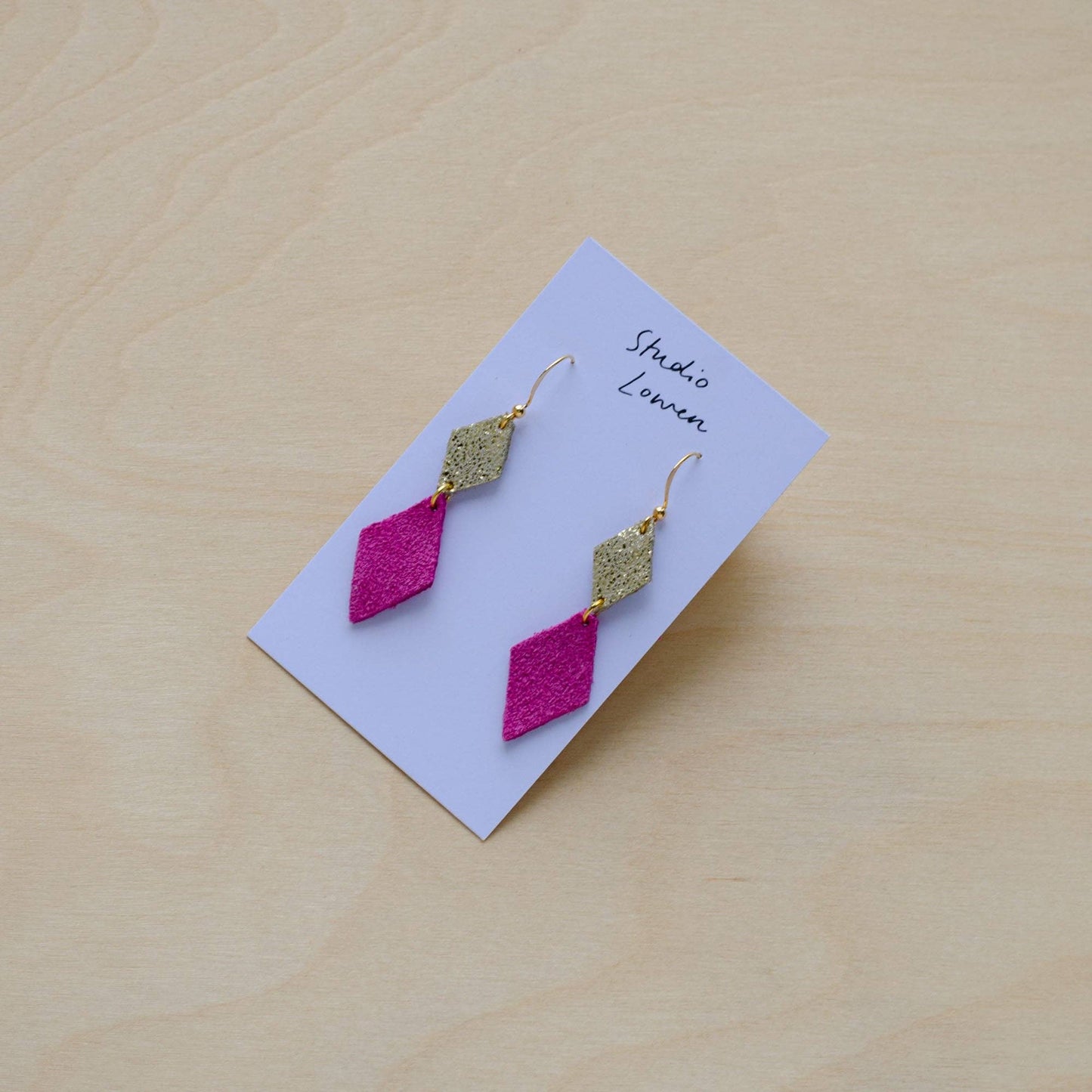 Chloe Dangle Earrings Suede