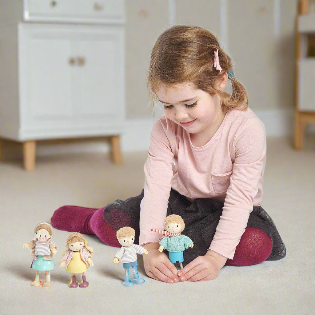 Amy and Her Rabbit: Wooden Doll for Kids