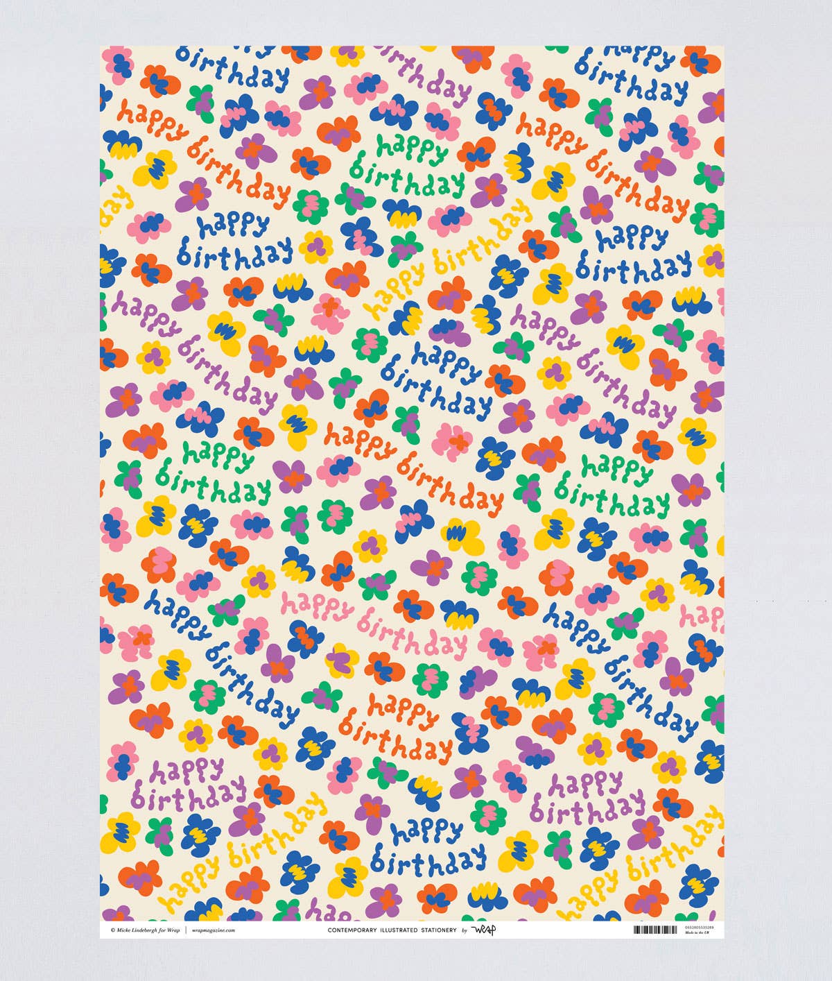 Happy Birthday Burst Gift Wrap