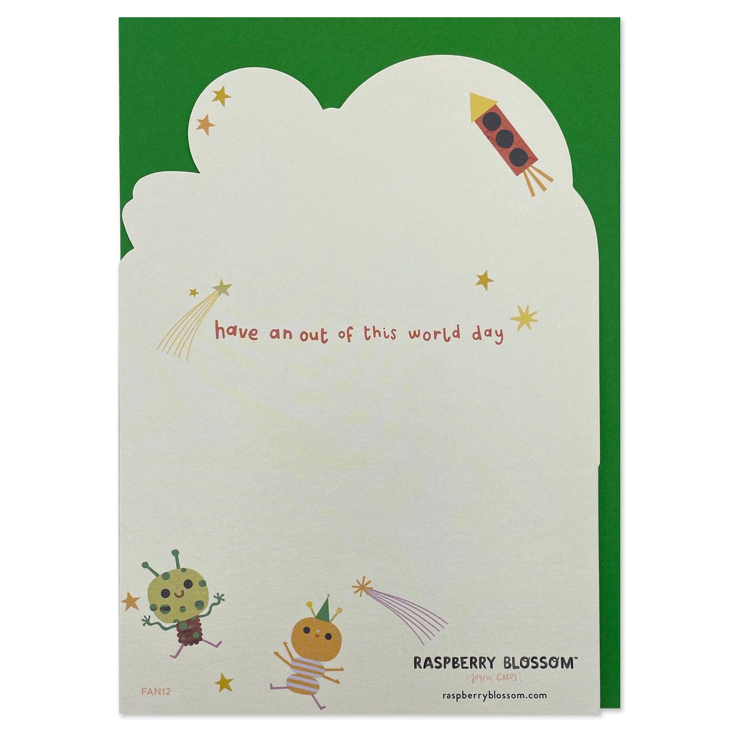Have an out of this world day birthday fold-out card
