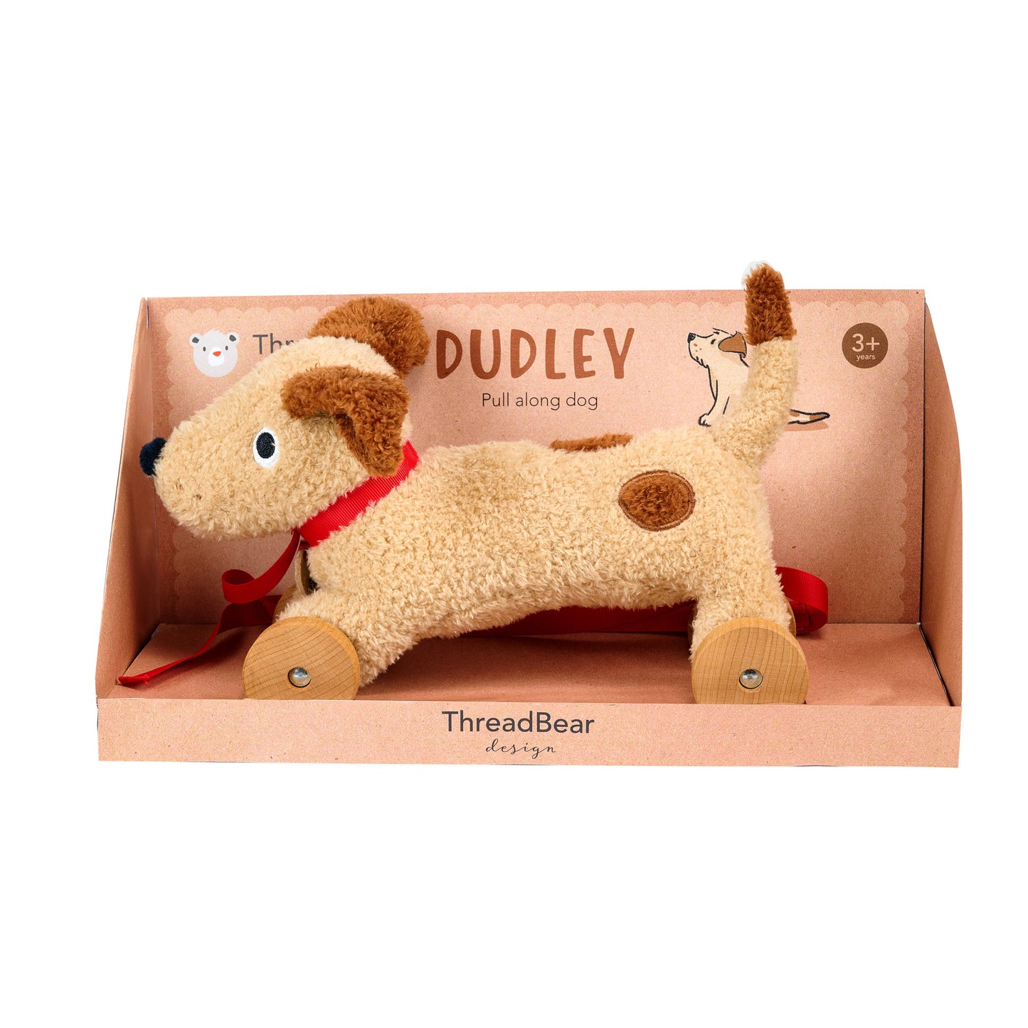 ThreadBear Dudley Pull Along Dog