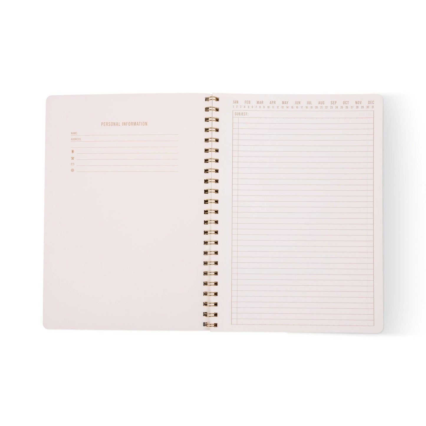 DesignWorks Ink Tulip A4 Twin Wire Notebook - Green Vine