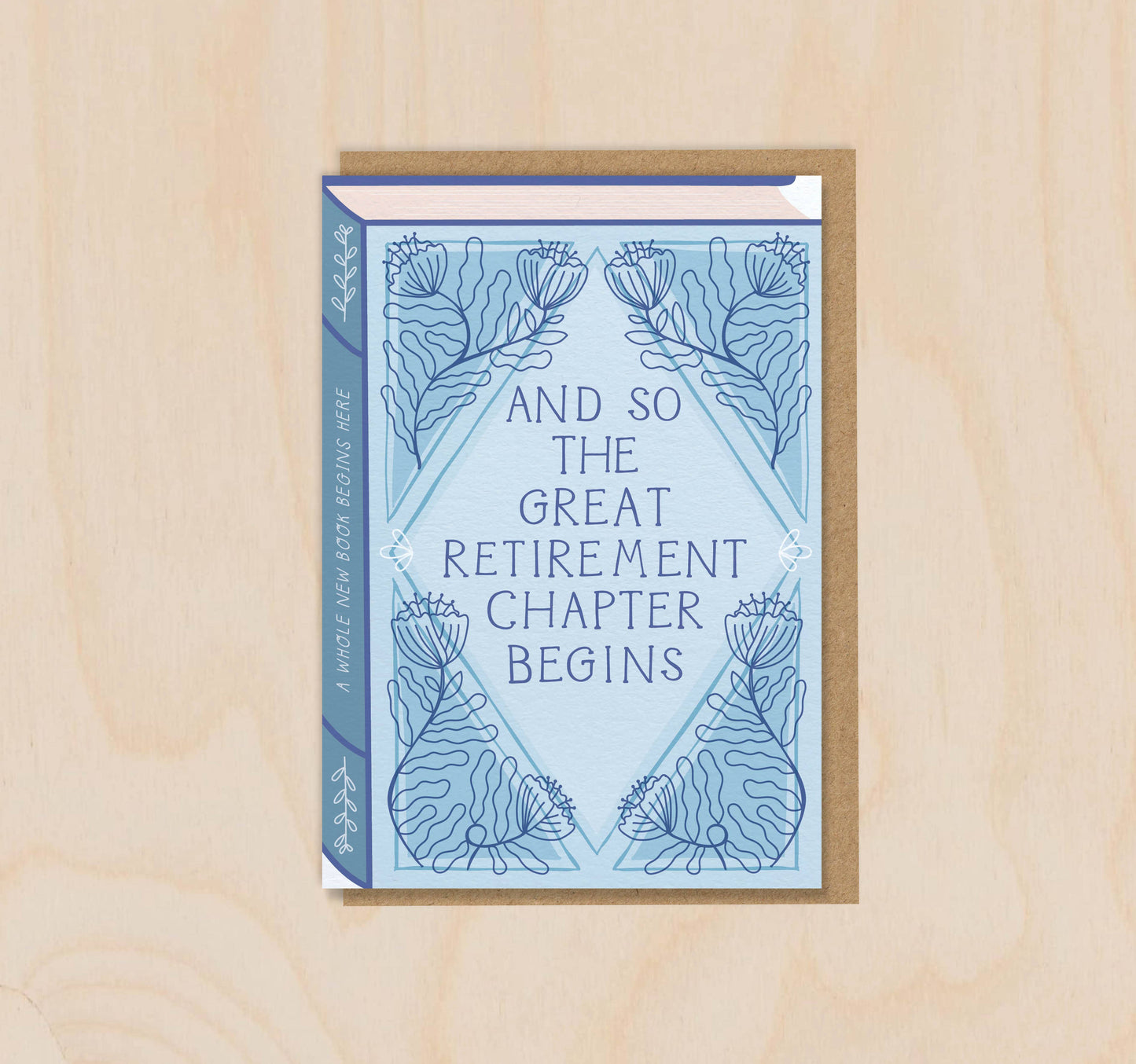 And So the Great Retirement Chapter Begins - Book Card